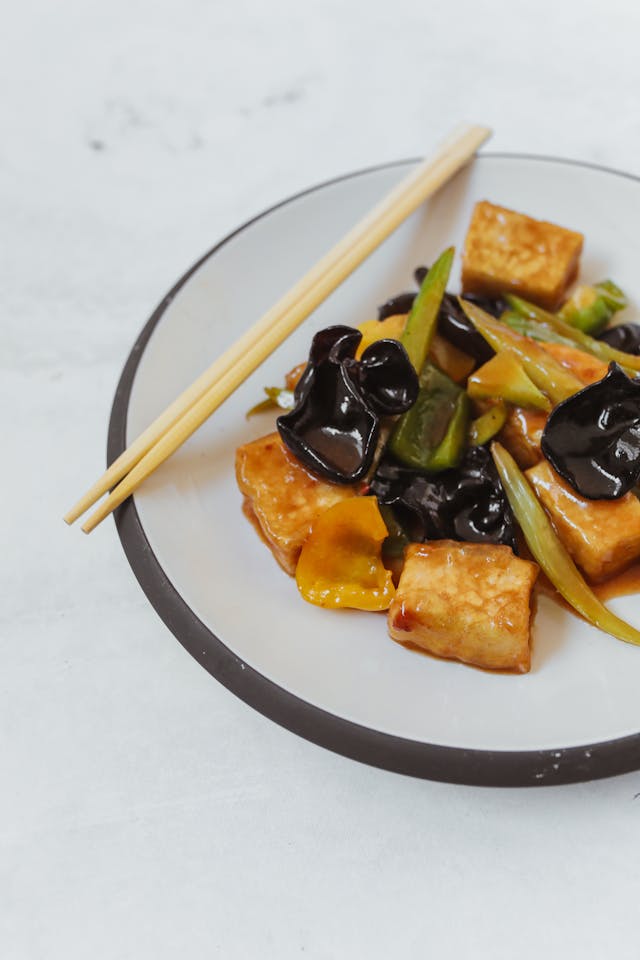 Whip up a seasonal vegetable stir-fry with tofu in 15 minutes